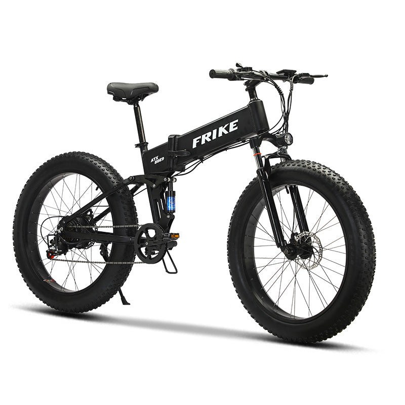 Folding Full Suspension Fat Tire Mountain Electric Bike FD01